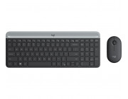 Logitech Wireless Combo MK470 Slim, Keyboard + Mouse, 2.4GHz nano USB receiver, Graphite - US/RU